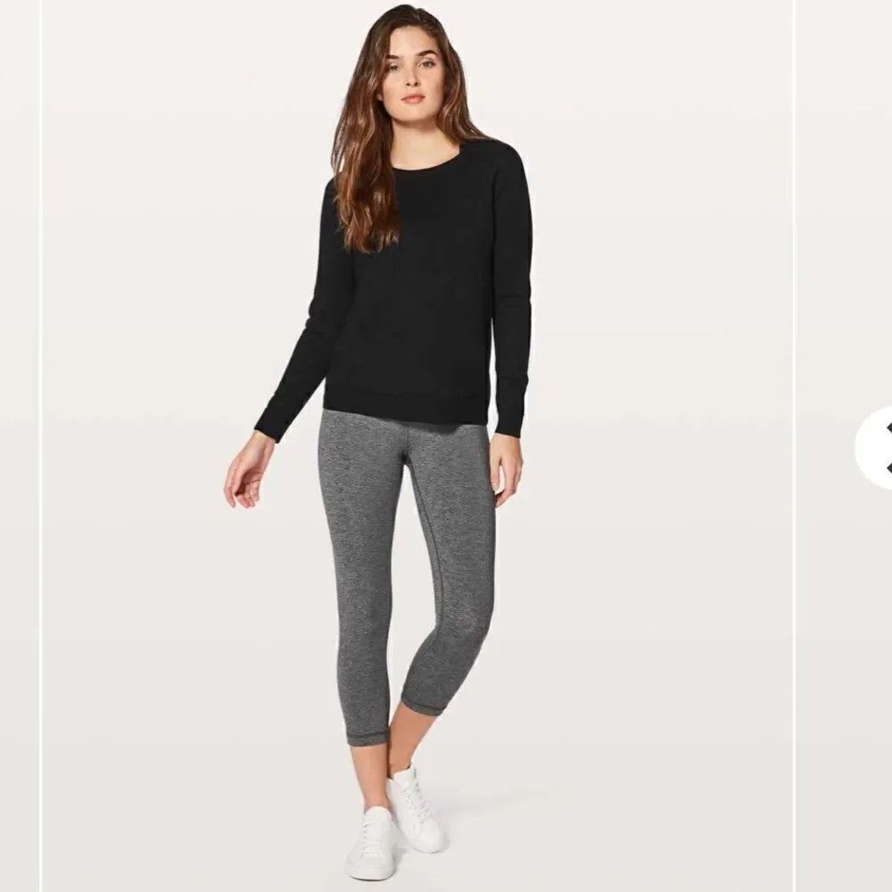Lululemon Tied To You Sweater Black 8